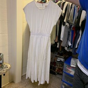 White Roolee midi dress